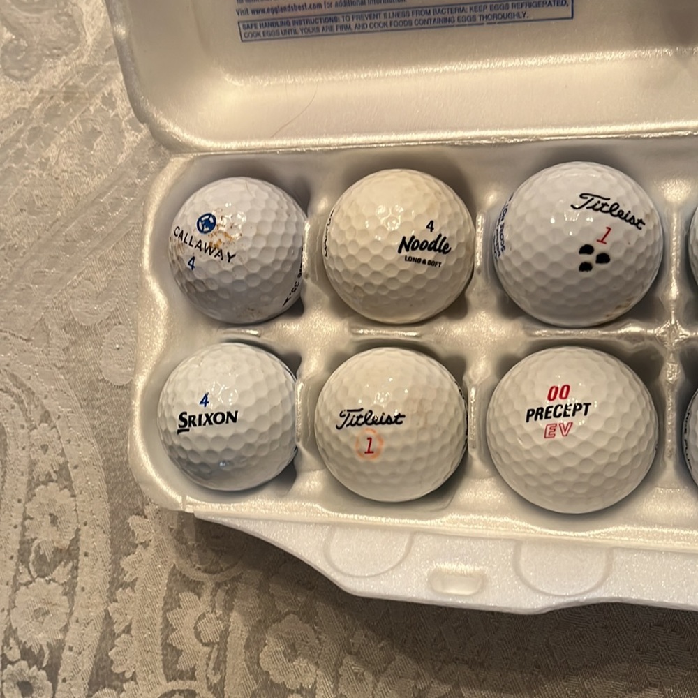 Golf Balls Assorted 1 Dozen Washed & Ready For Course - Picture 2 of 3